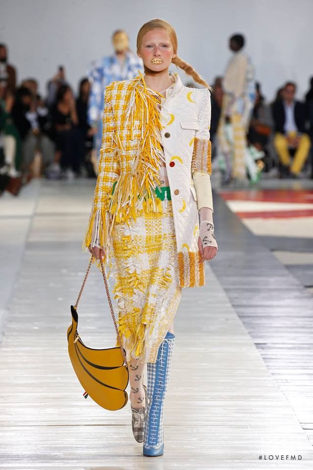 Leah Rodl featured in  the Thom Browne fashion show for Spring/Summer 2019