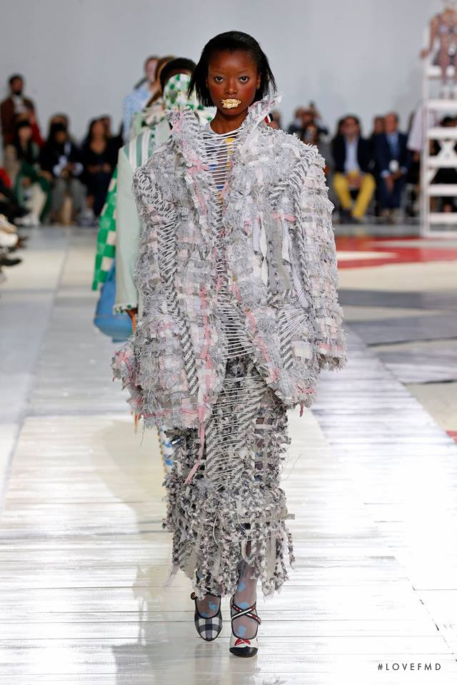 Olivia Anakwe featured in  the Thom Browne fashion show for Spring/Summer 2019