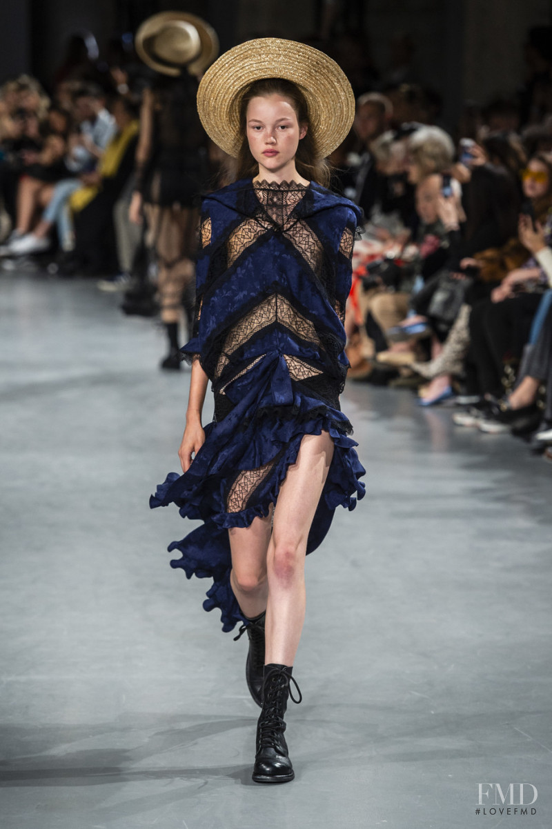 Noor Chaltin featured in  the John Galliano fashion show for Spring/Summer 2019