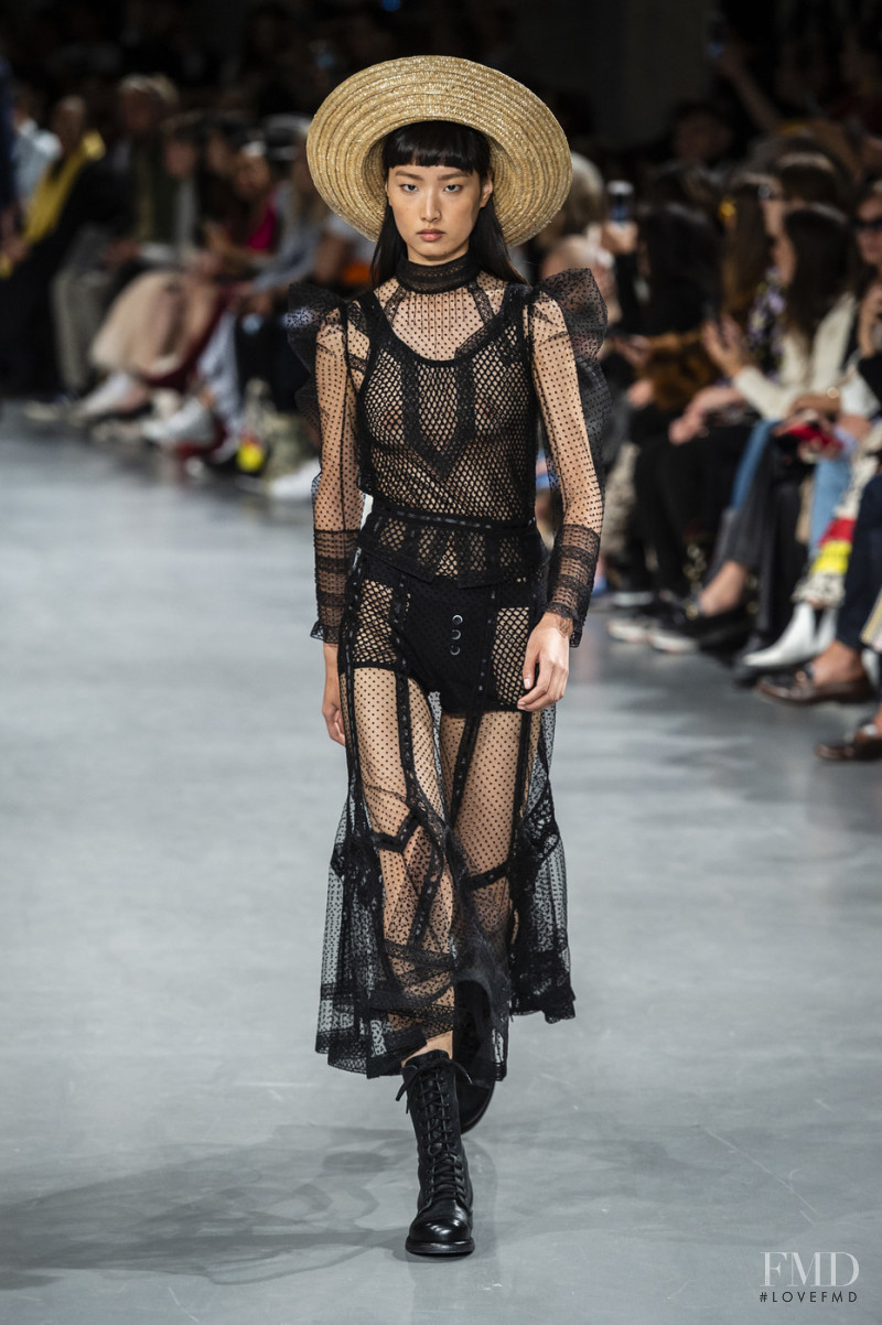 Wang Han featured in  the John Galliano fashion show for Spring/Summer 2019
