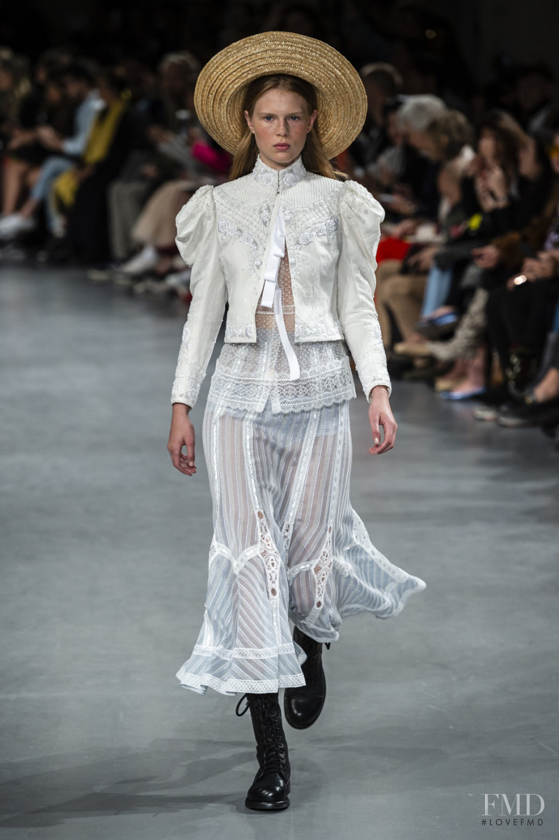Estelle Nehring featured in  the John Galliano fashion show for Spring/Summer 2019