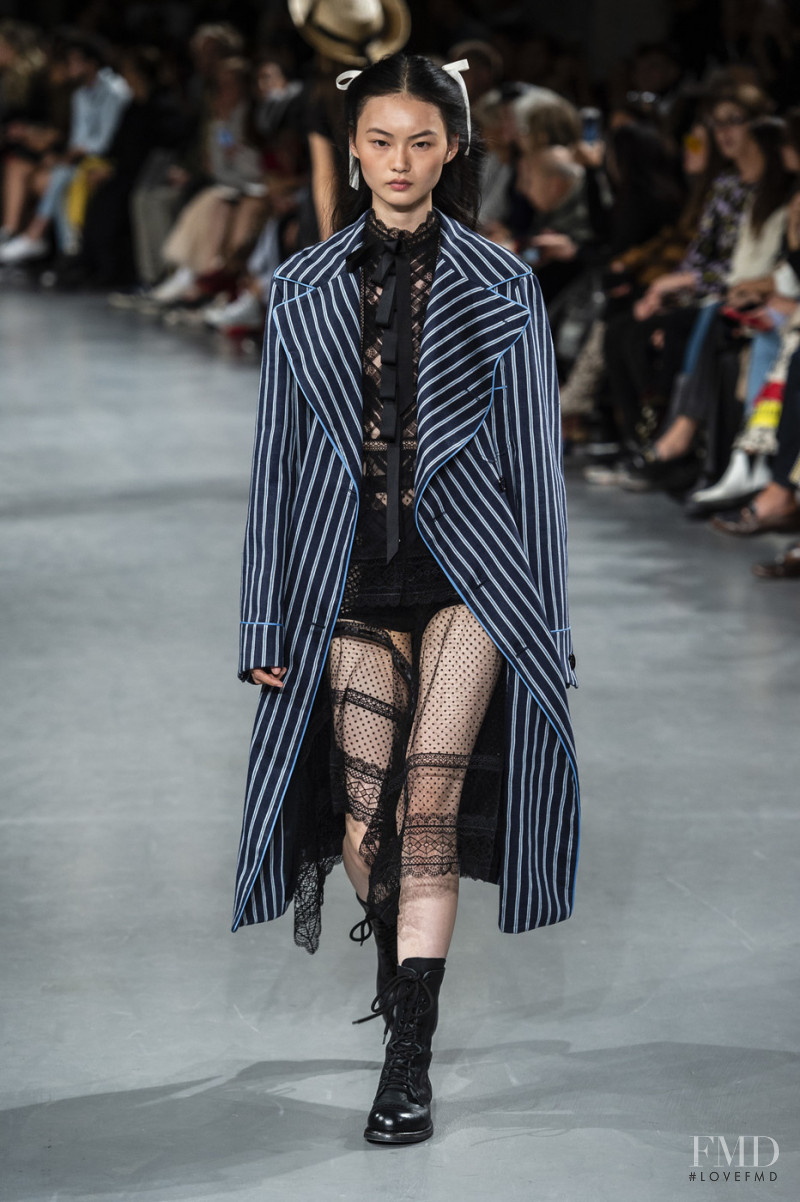 Cong He featured in  the John Galliano fashion show for Spring/Summer 2019