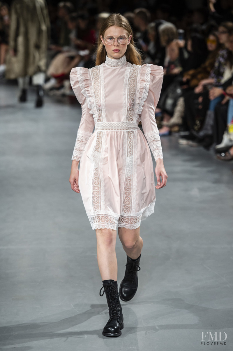 Estelle Nehring featured in  the John Galliano fashion show for Spring/Summer 2019
