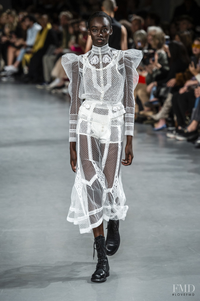 Sabah Koj featured in  the John Galliano fashion show for Spring/Summer 2019