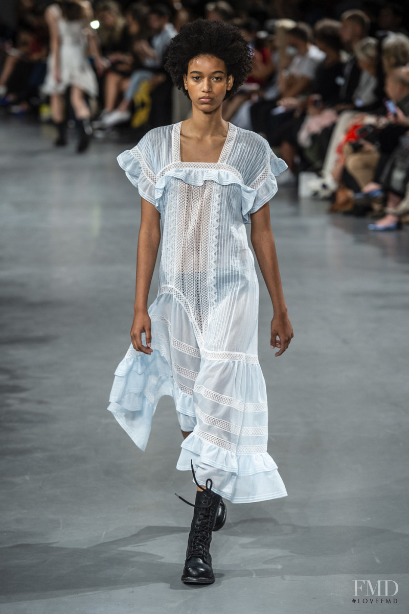 Manuela Sanchez featured in  the John Galliano fashion show for Spring/Summer 2019