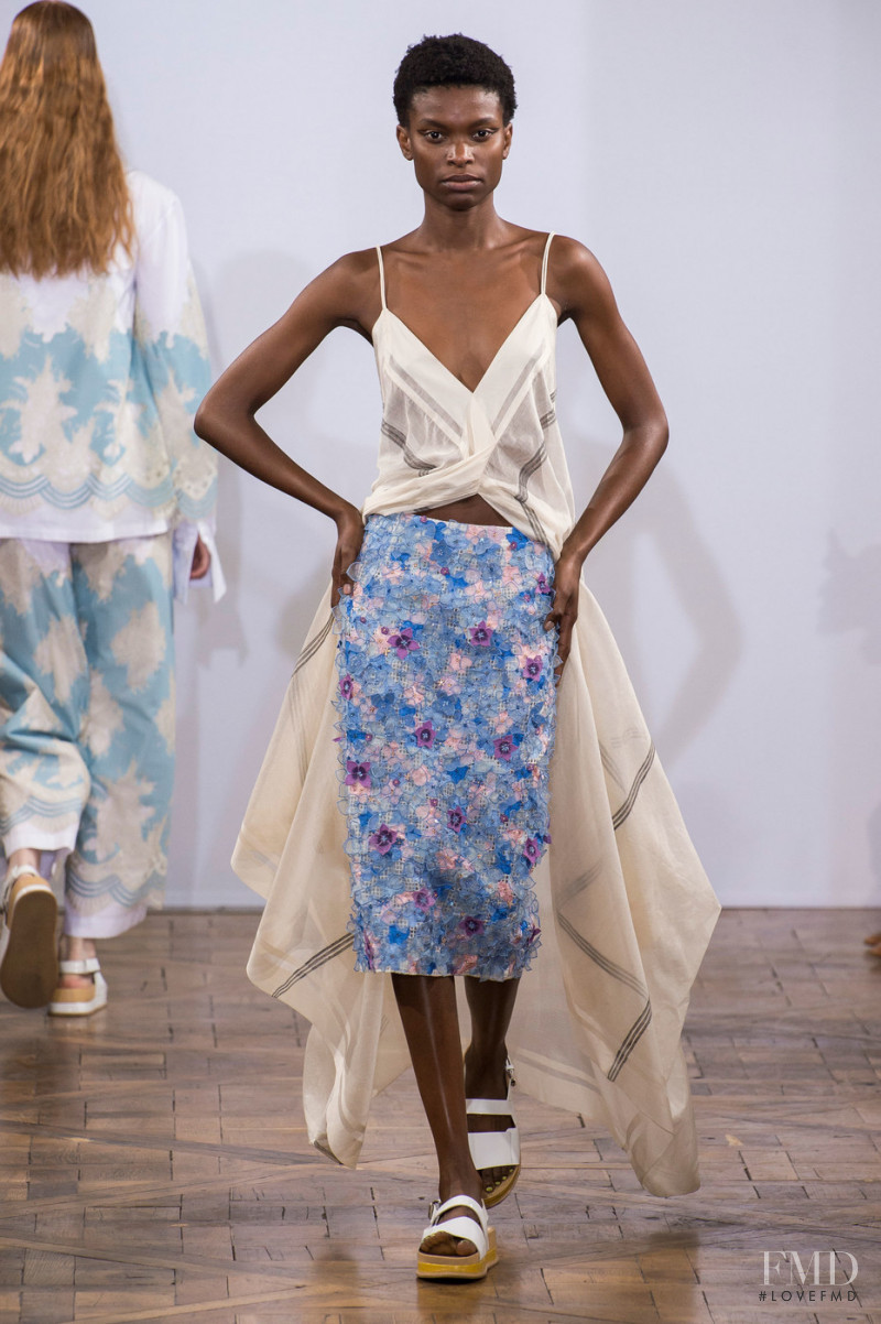 Barbra Lee Grant featured in  the Rahul Mishra fashion show for Spring/Summer 2019