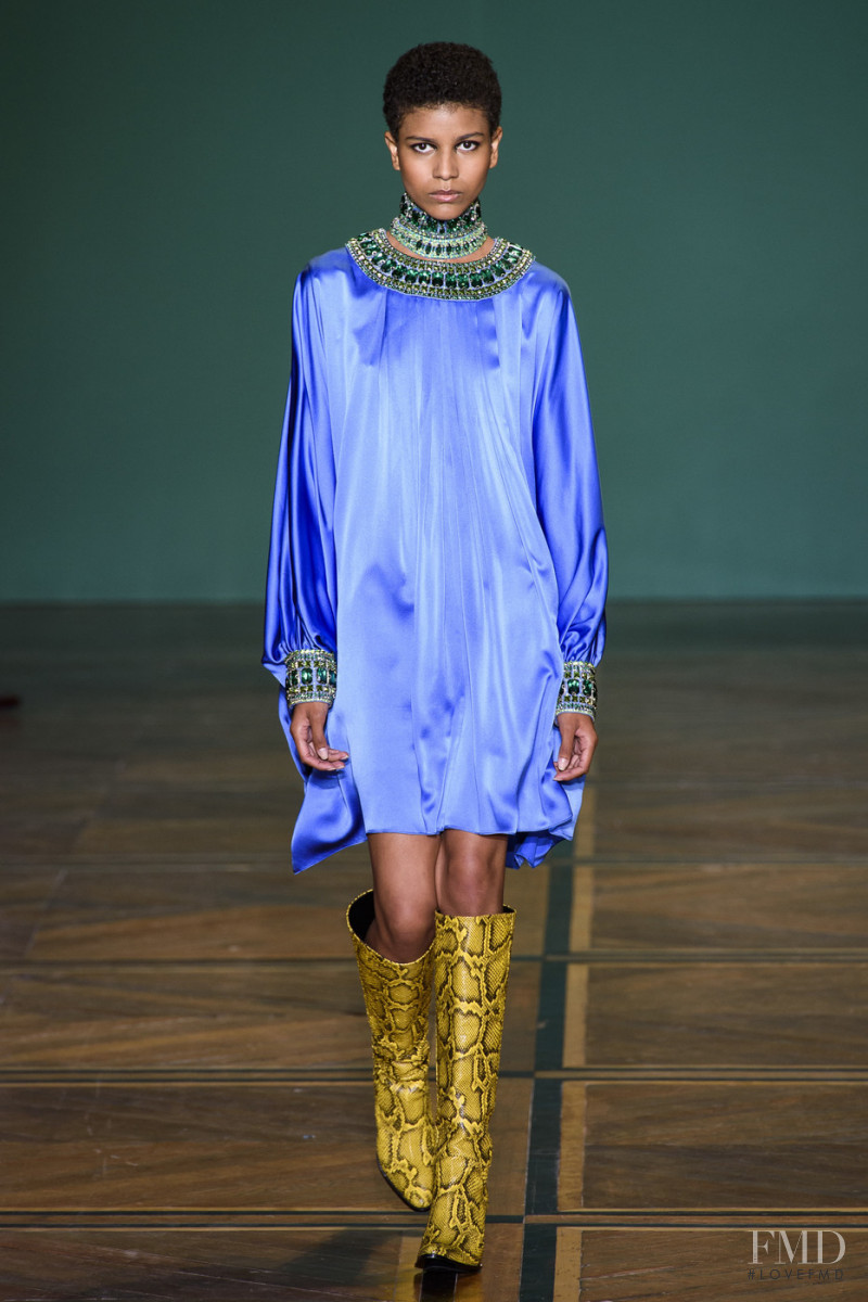 Maria Vitoria featured in  the Andrew Gn fashion show for Spring/Summer 2019