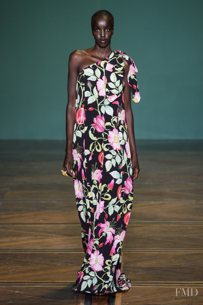 Niko Riam featured in  the Andrew Gn fashion show for Spring/Summer 2019