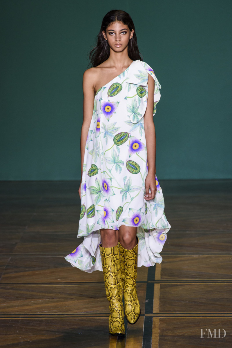 Rocio Marconi featured in  the Andrew Gn fashion show for Spring/Summer 2019