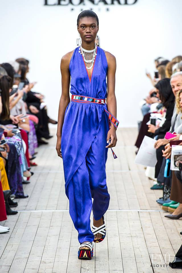 Naki Depass featured in  the Leonard fashion show for Spring/Summer 2019