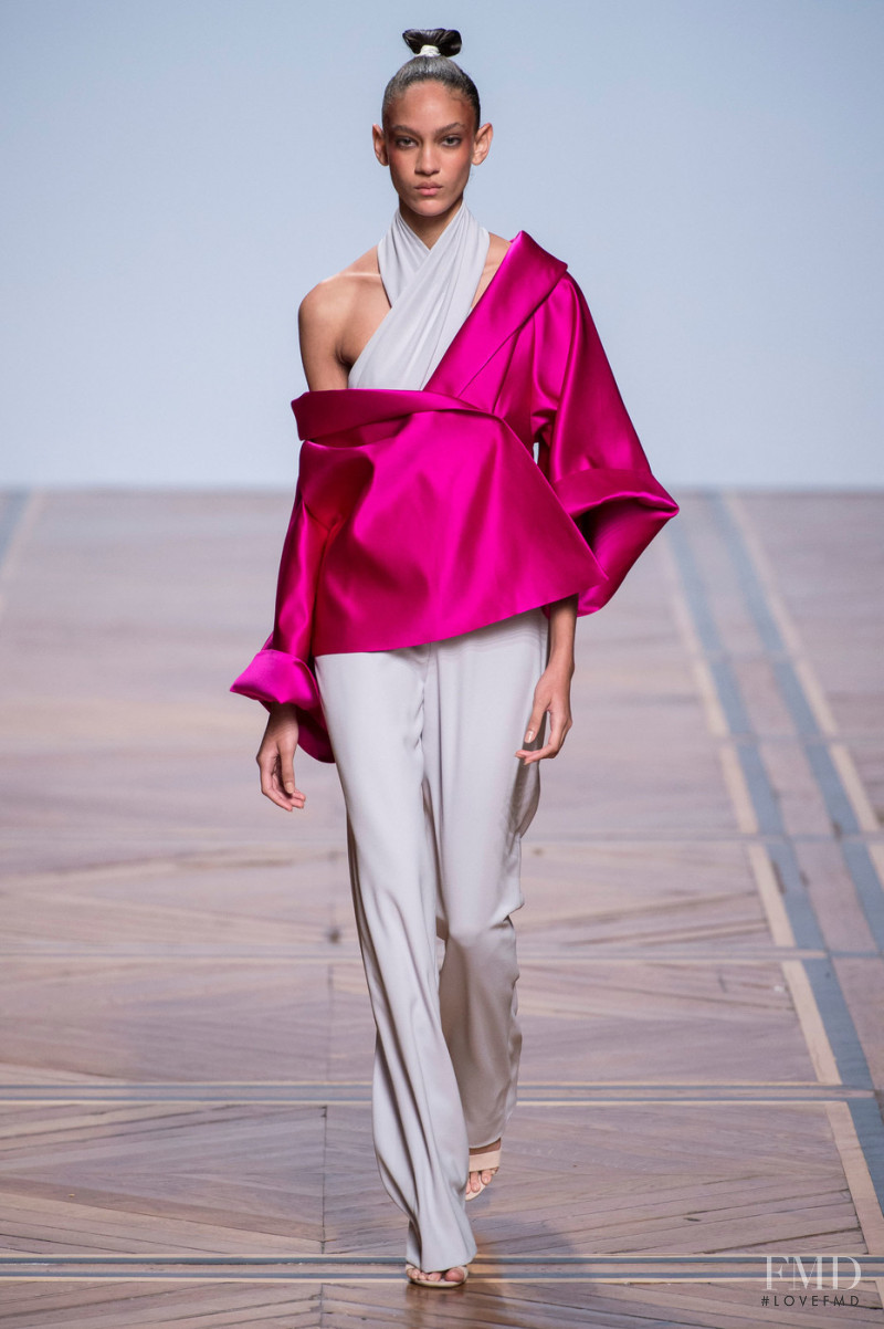 Nayeli Figueroa featured in  the Valentin Yudashkin fashion show for Spring/Summer 2019