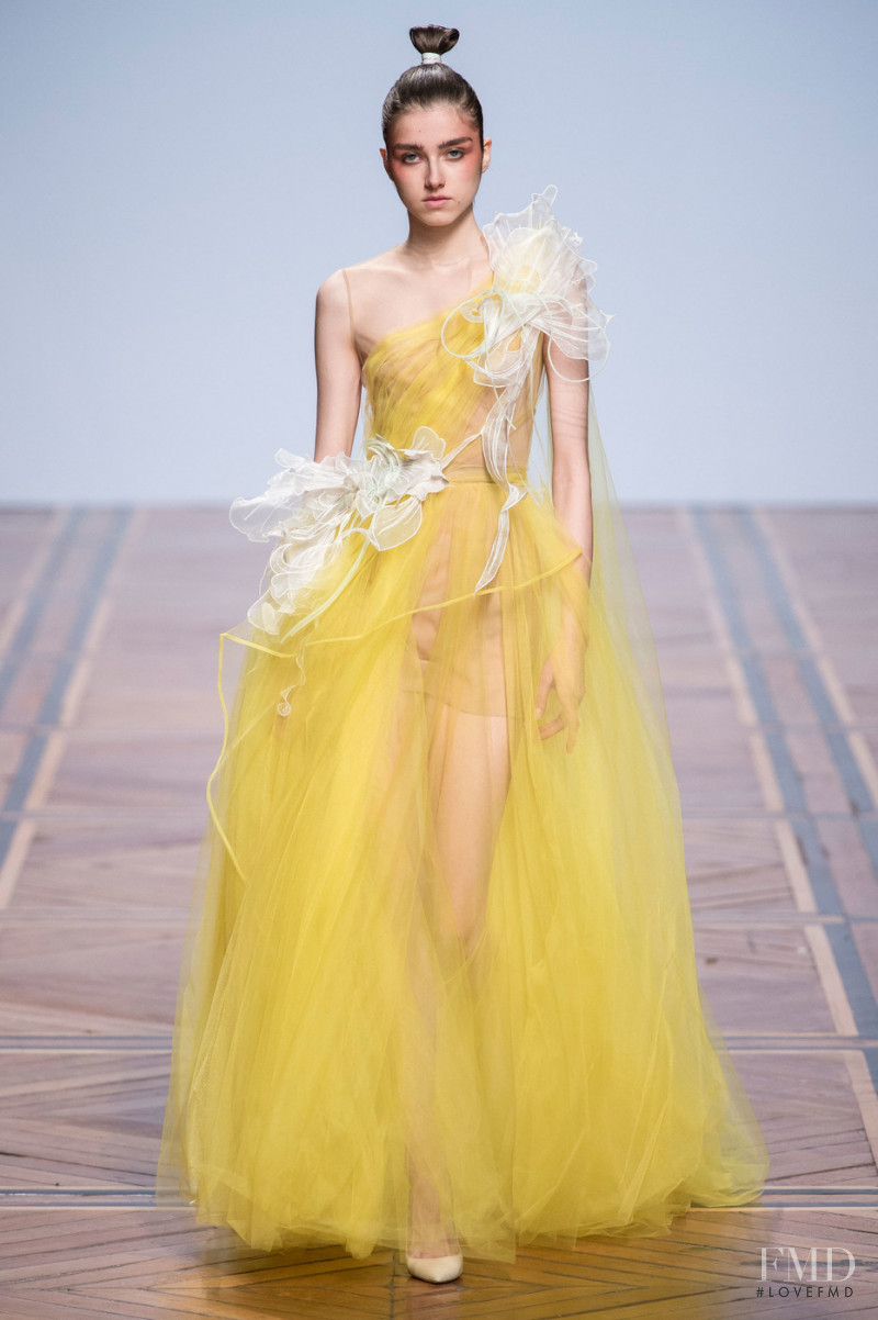 Jay Jankowska featured in  the Valentin Yudashkin fashion show for Spring/Summer 2019