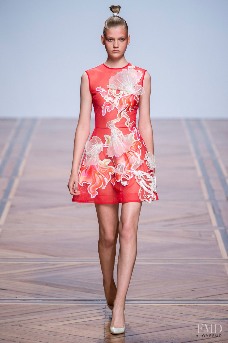 Viktoriia Gerasimova featured in  the Valentin Yudashkin fashion show for Spring/Summer 2019