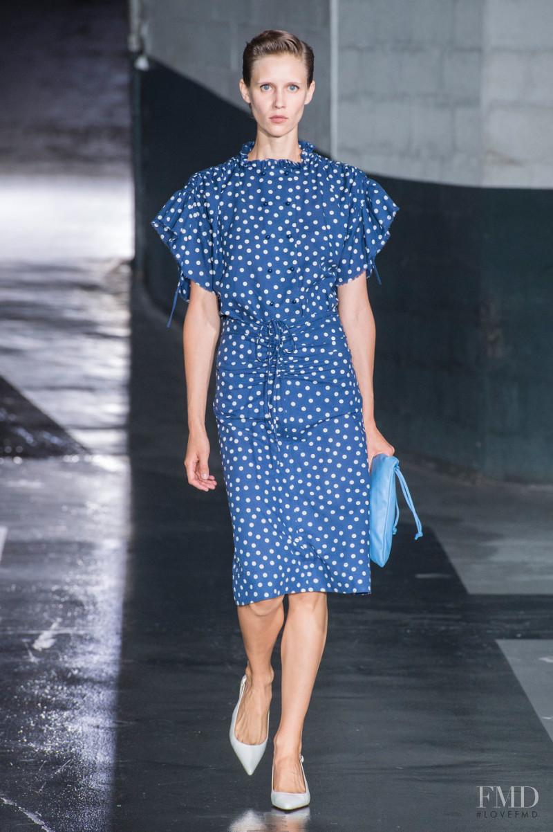 Marike Le Roux featured in  the A.P.C. fashion show for Spring/Summer 2019