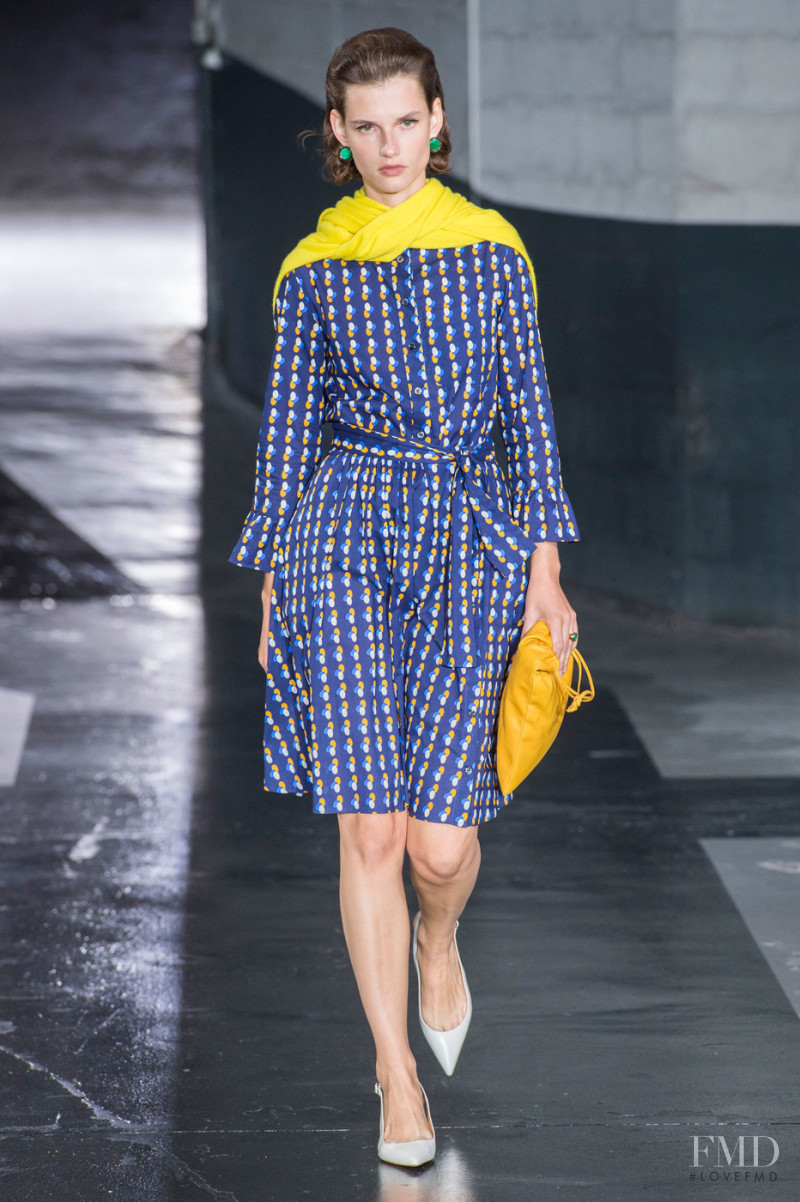 Giedre Dukauskaite featured in  the A.P.C. fashion show for Spring/Summer 2019
