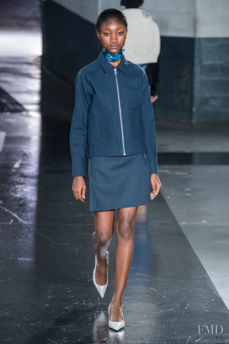 Eniola Abioro featured in  the A.P.C. fashion show for Spring/Summer 2019