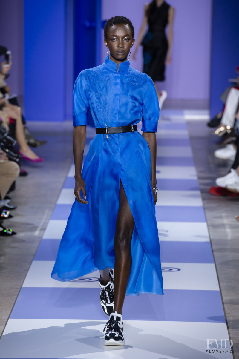 Nicole Atieno featured in  the Shiatzy Chen fashion show for Spring/Summer 2019