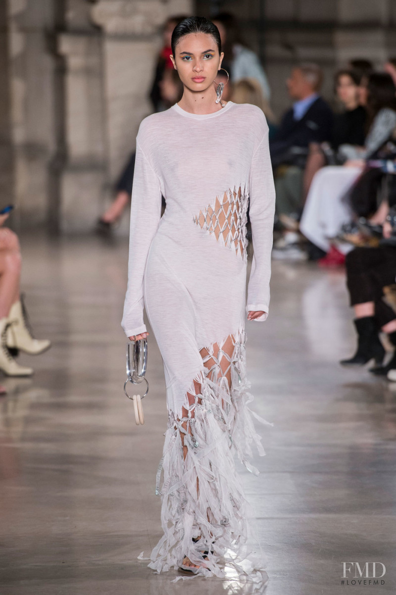 Aira Ferreira featured in  the Esteban Cortazar fashion show for Spring/Summer 2019