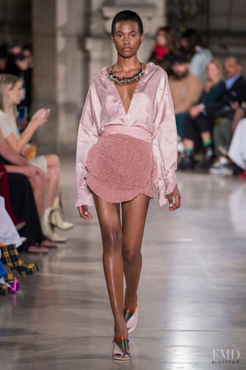 Ruth Akele Ayodele featured in  the Esteban Cortazar fashion show for Spring/Summer 2019