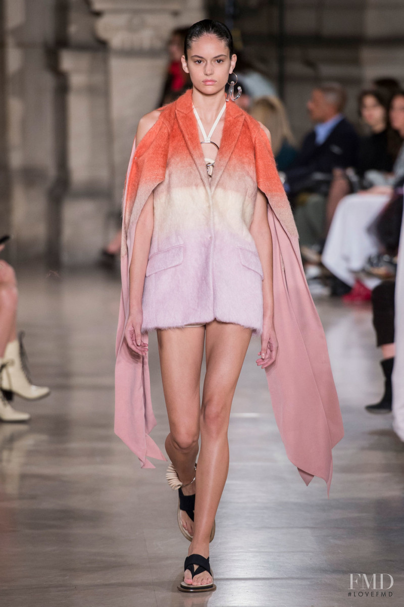 Nikki Vonsee featured in  the Esteban Cortazar fashion show for Spring/Summer 2019