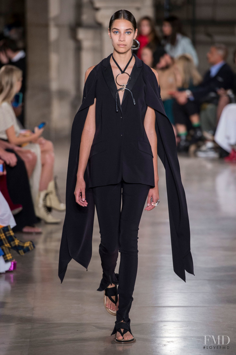 Madi Landram featured in  the Esteban Cortazar fashion show for Spring/Summer 2019