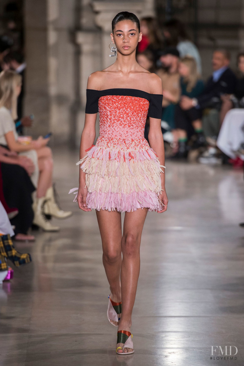 Rocio Marconi featured in  the Esteban Cortazar fashion show for Spring/Summer 2019