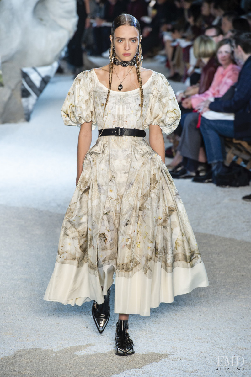 Charlotte Rose Hansen featured in  the Alexander McQueen fashion show for Spring/Summer 2019