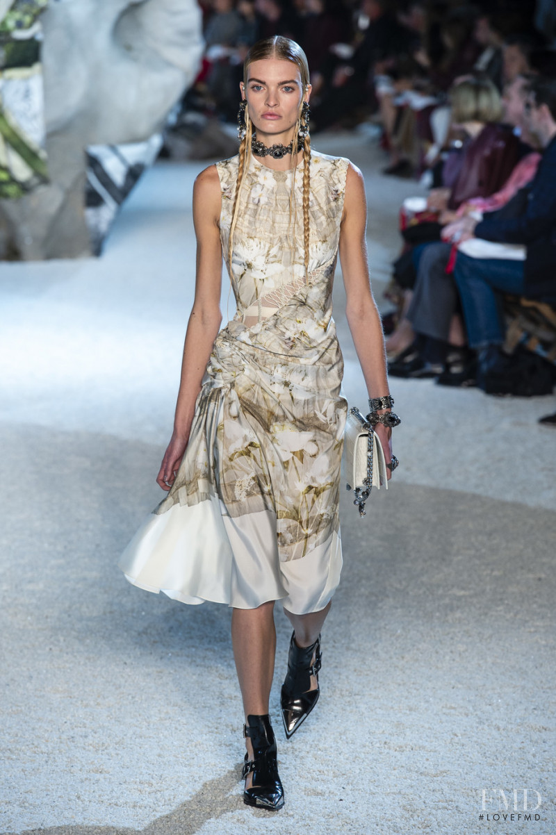 Juliane Grüner featured in  the Alexander McQueen fashion show for Spring/Summer 2019