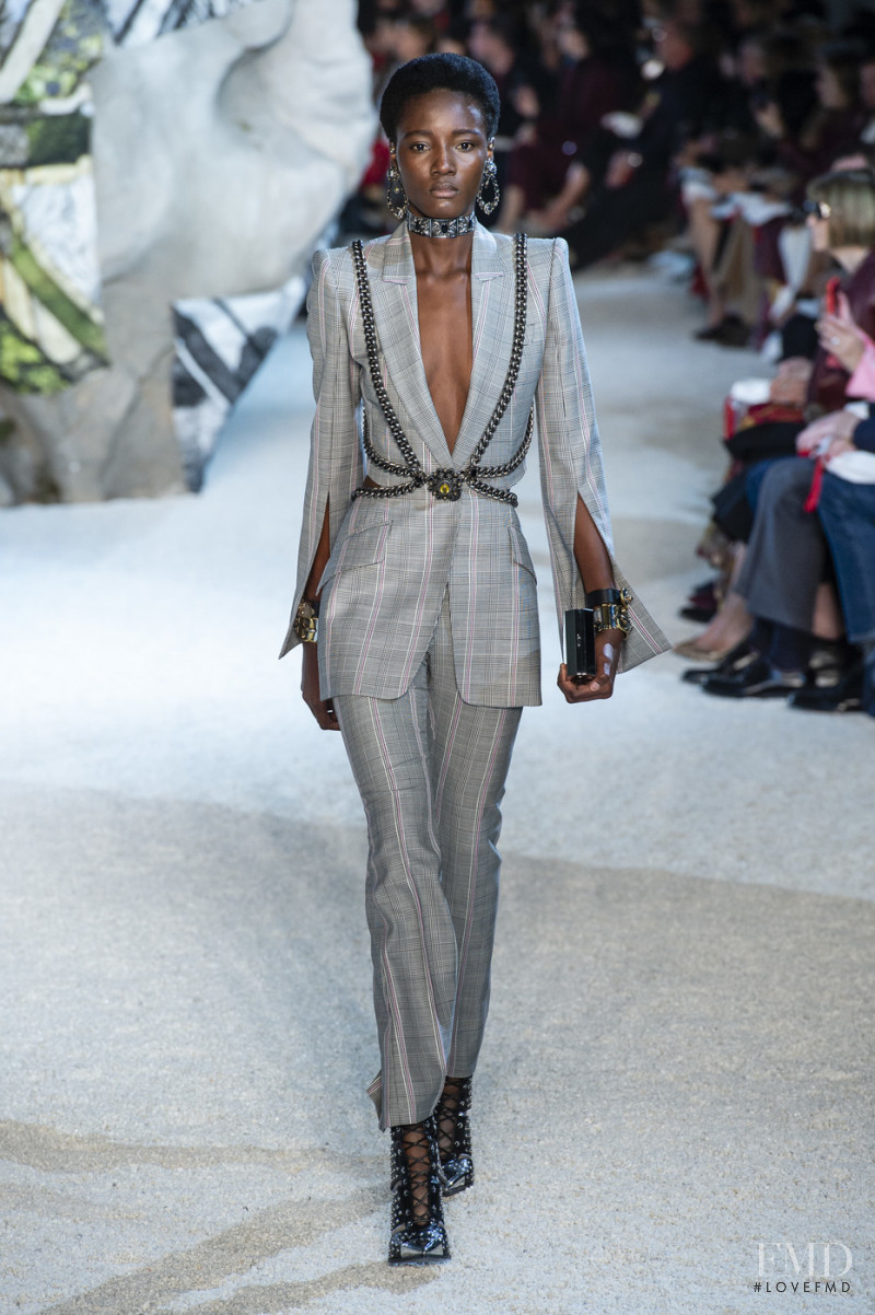 Sompa Antonio featured in  the Alexander McQueen fashion show for Spring/Summer 2019