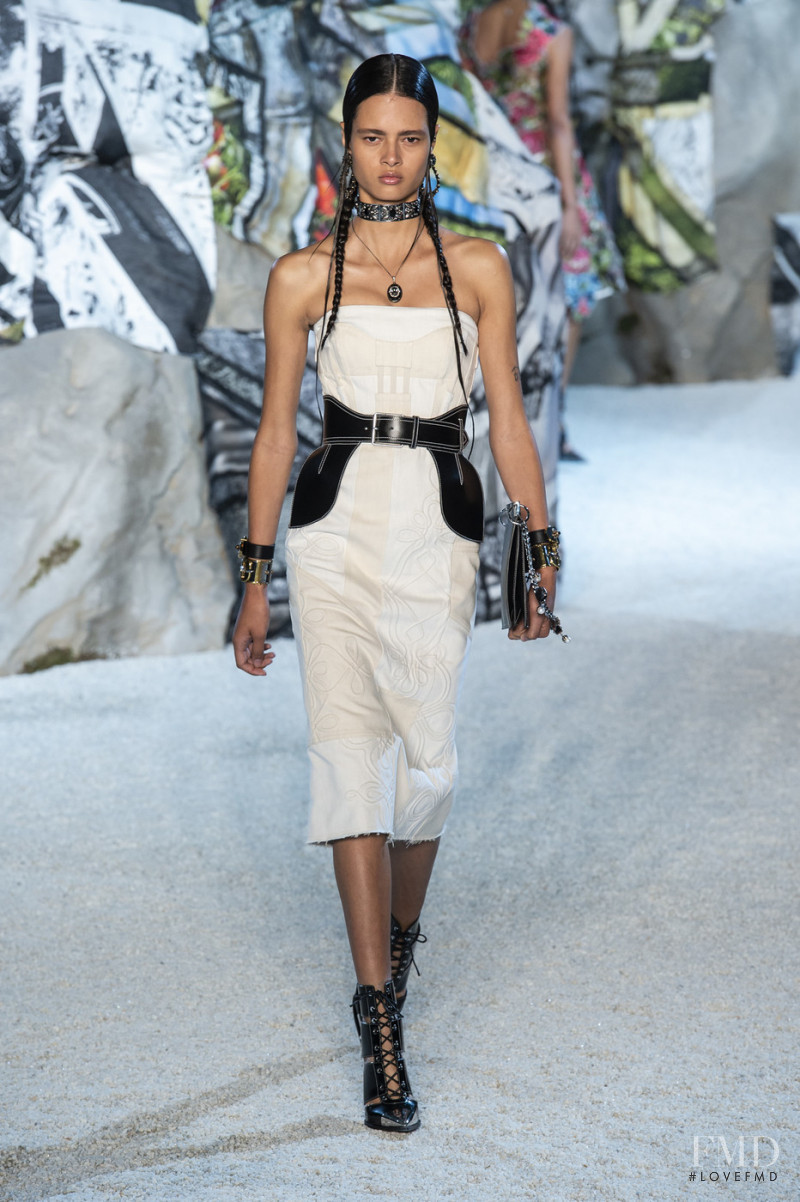 Amanda Martins featured in  the Alexander McQueen fashion show for Spring/Summer 2019