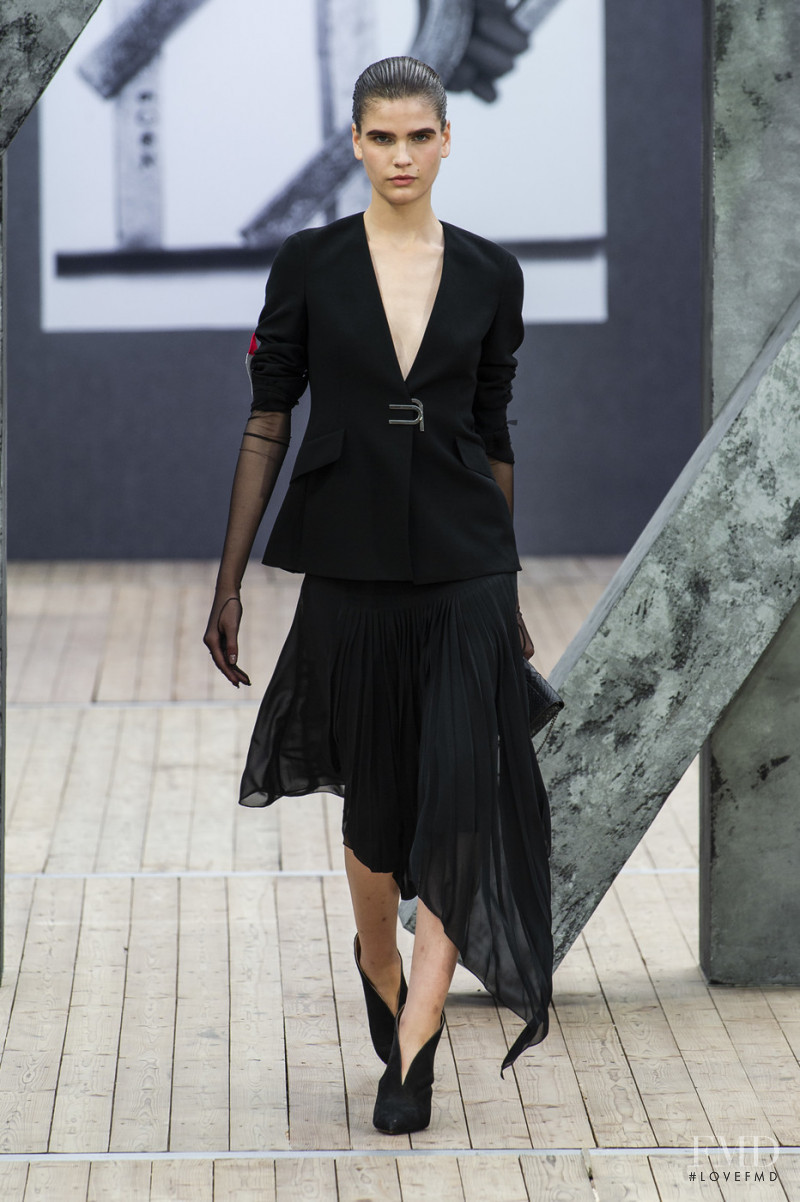 Katya Lashko featured in  the Akris fashion show for Spring/Summer 2019