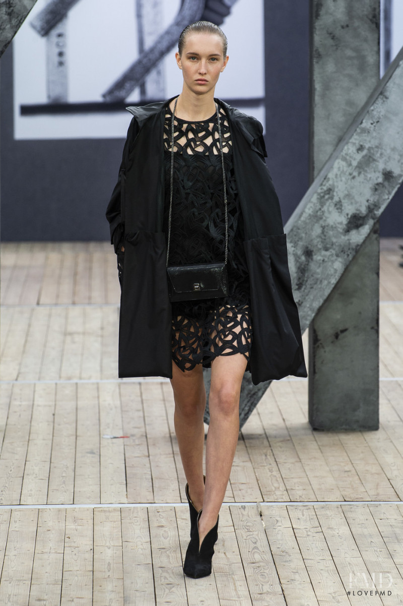 Kateryna Zub featured in  the Akris fashion show for Spring/Summer 2019