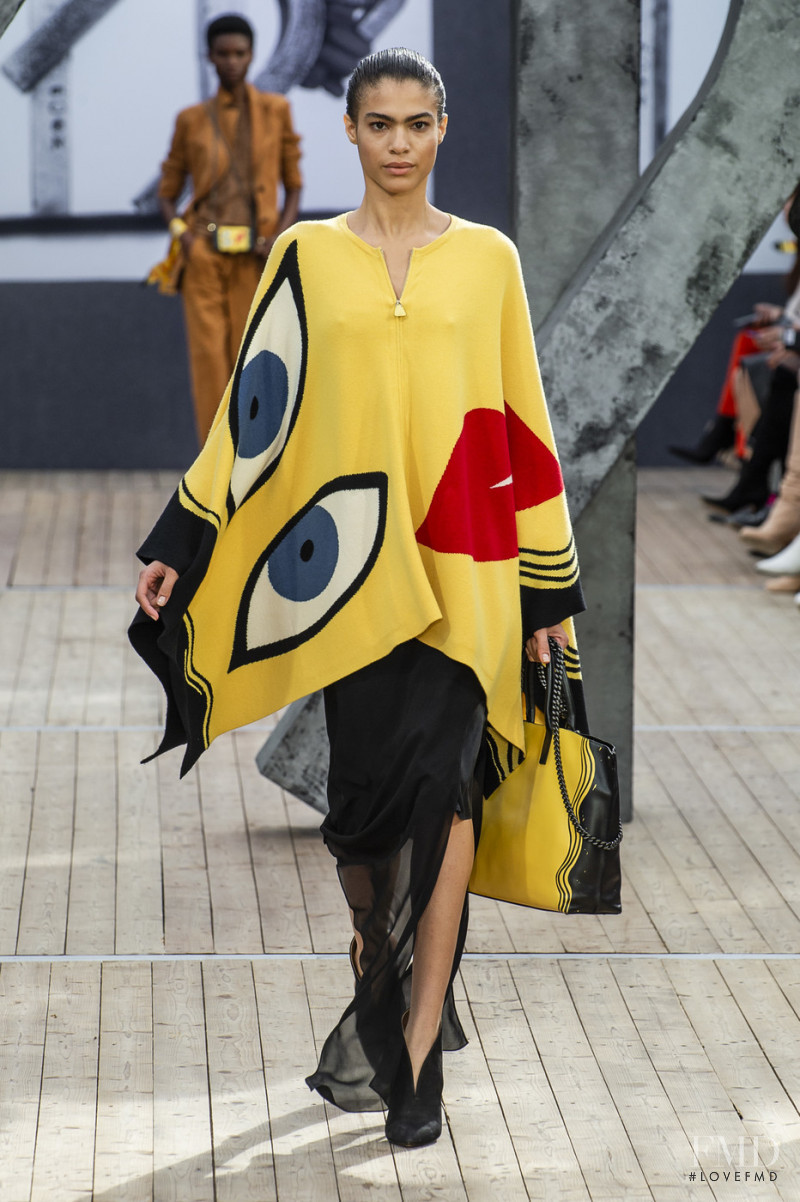 Itu Nuola featured in  the Akris fashion show for Spring/Summer 2019