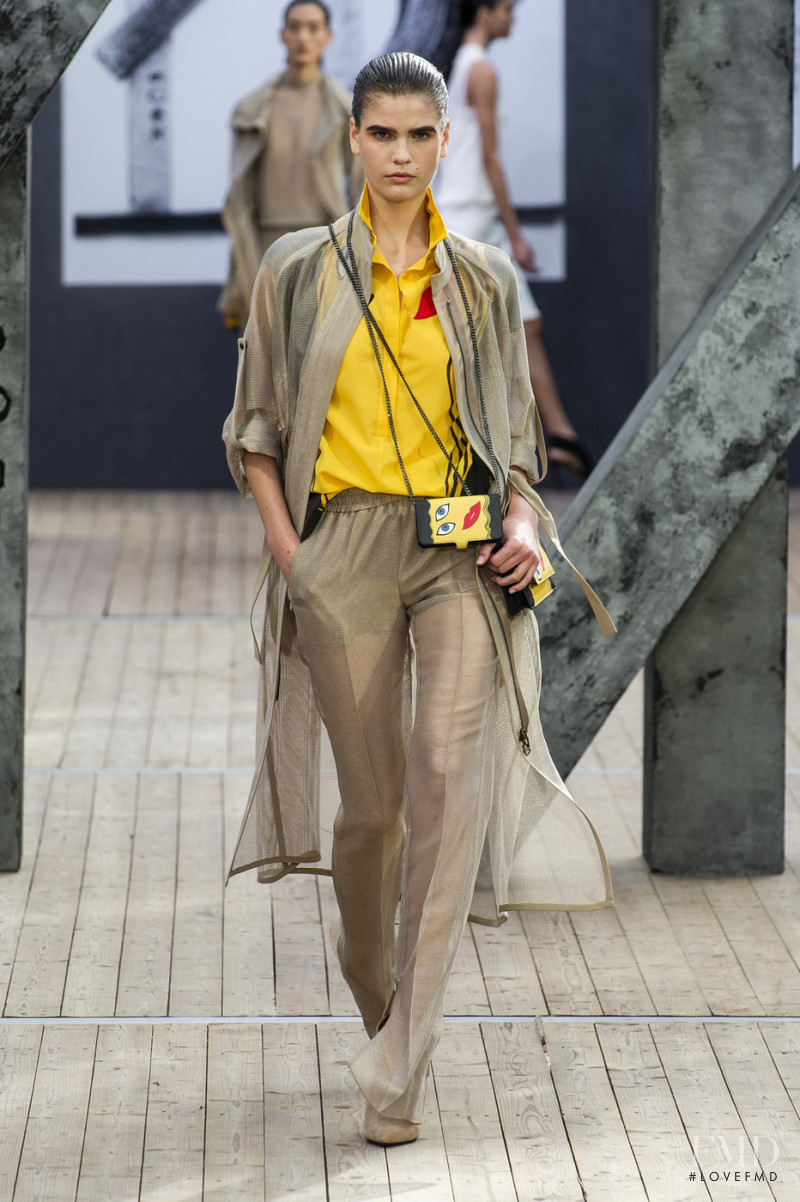 Katya Lashko featured in  the Akris fashion show for Spring/Summer 2019