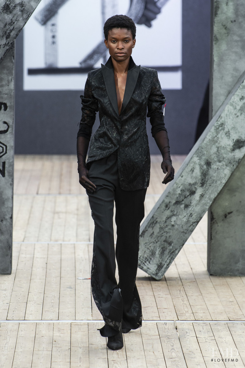 Barbra Lee Grant featured in  the Akris fashion show for Spring/Summer 2019