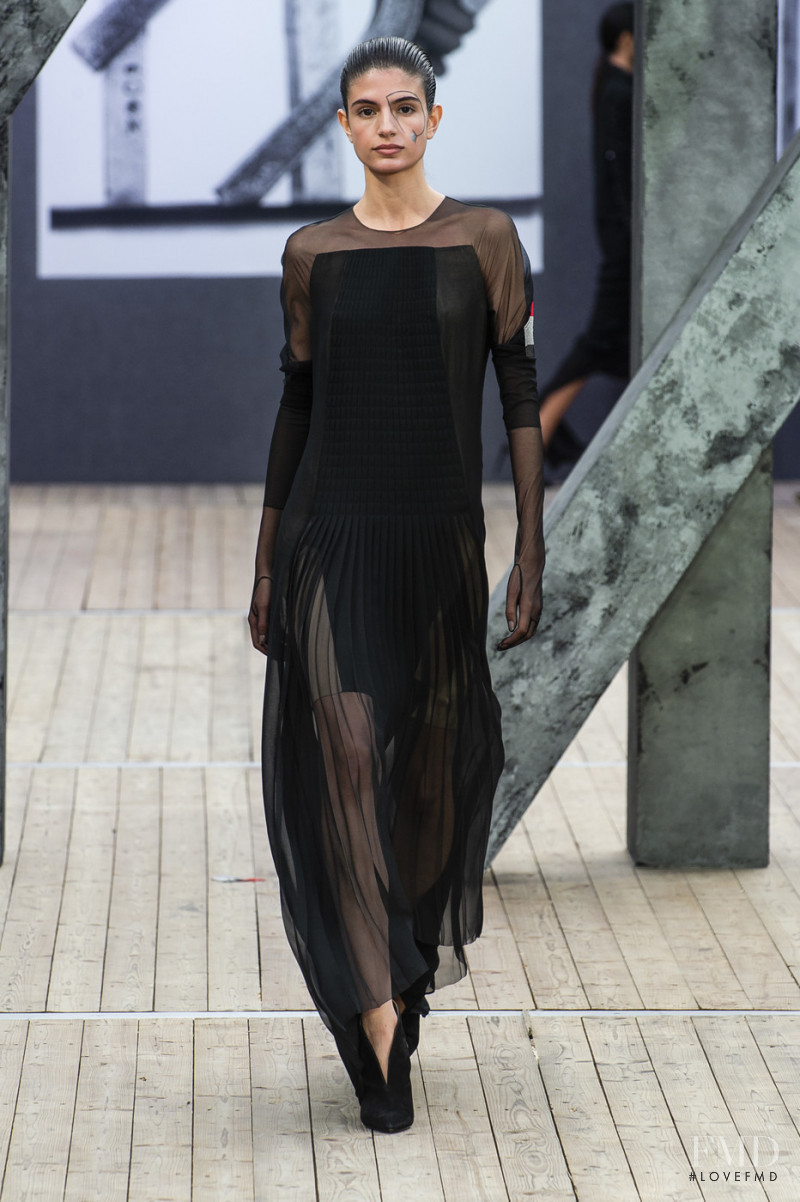 Nuria Rothschild featured in  the Akris fashion show for Spring/Summer 2019