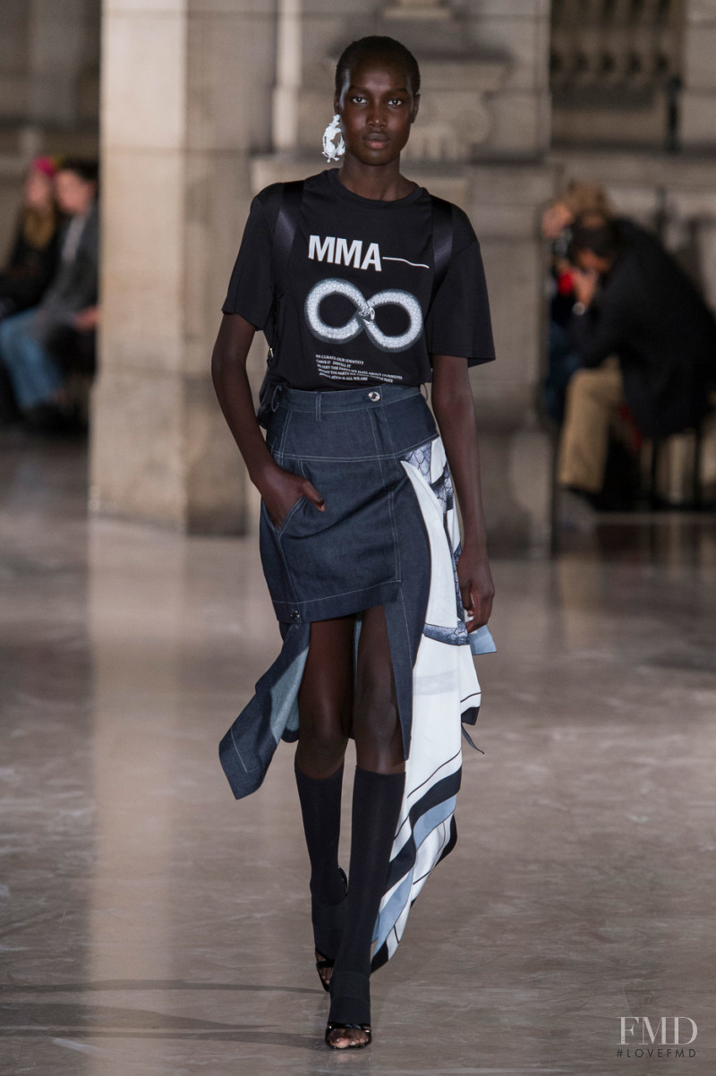 Nya Gatbel featured in  the Masha Ma fashion show for Spring/Summer 2019