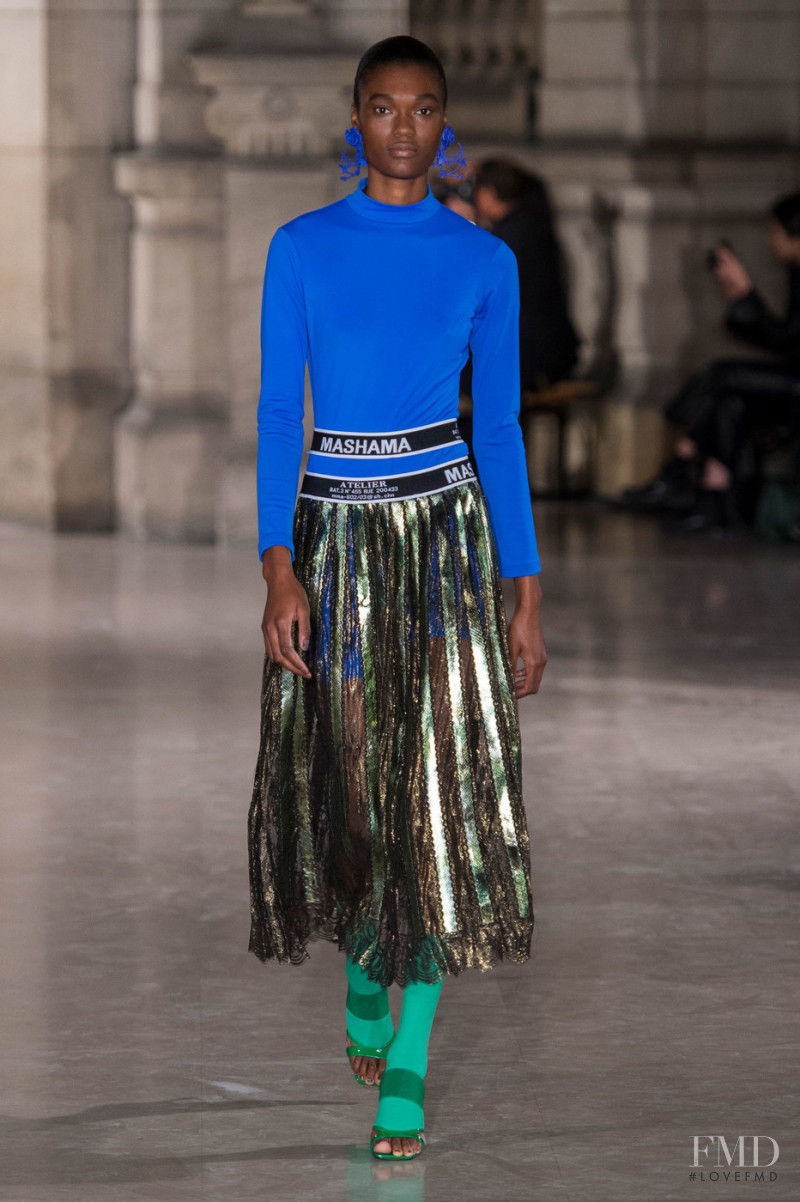 Naki Depass featured in  the Masha Ma fashion show for Spring/Summer 2019