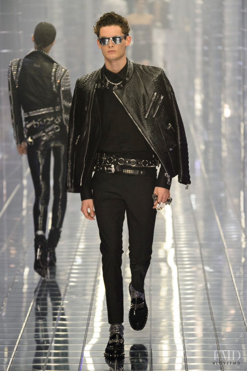Tuur Sikkink featured in  the Philipp Plein fashion show for Spring/Summer 2019