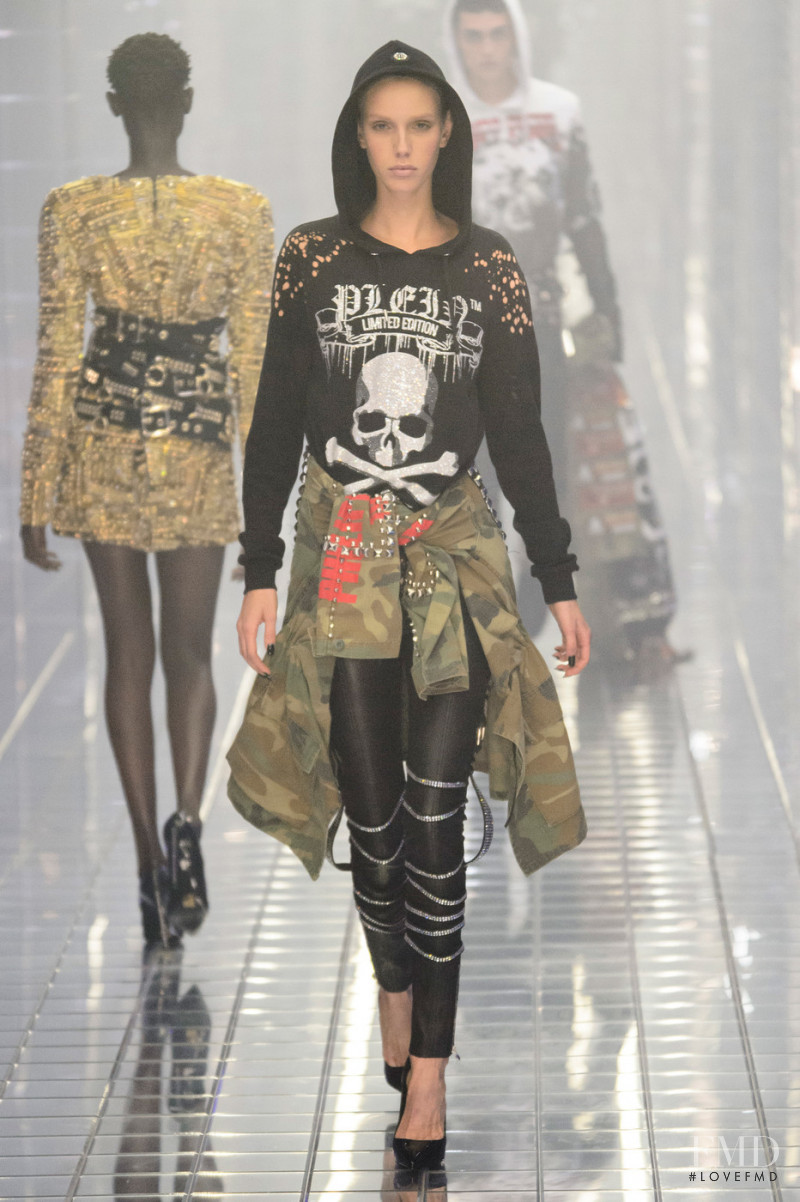 Jessie Bloemendaal featured in  the Philipp Plein fashion show for Spring/Summer 2019