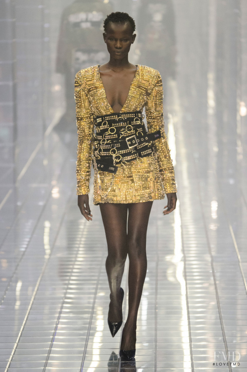 Shanelle Nyasiase featured in  the Philipp Plein fashion show for Spring/Summer 2019