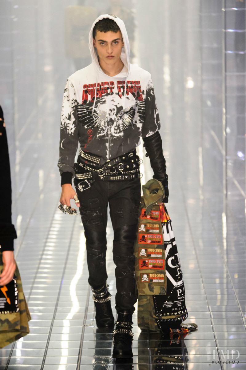 Sergio Amore featured in  the Philipp Plein fashion show for Spring/Summer 2019