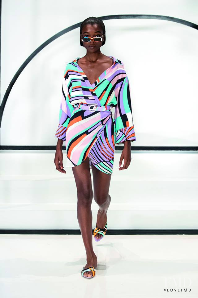 Olivia Anakwe featured in  the Pucci fashion show for Spring/Summer 2019