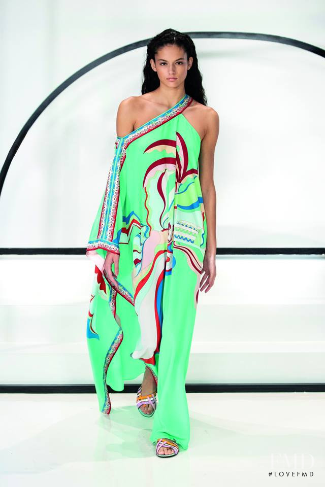 Nikki Vonsee featured in  the Pucci fashion show for Spring/Summer 2019