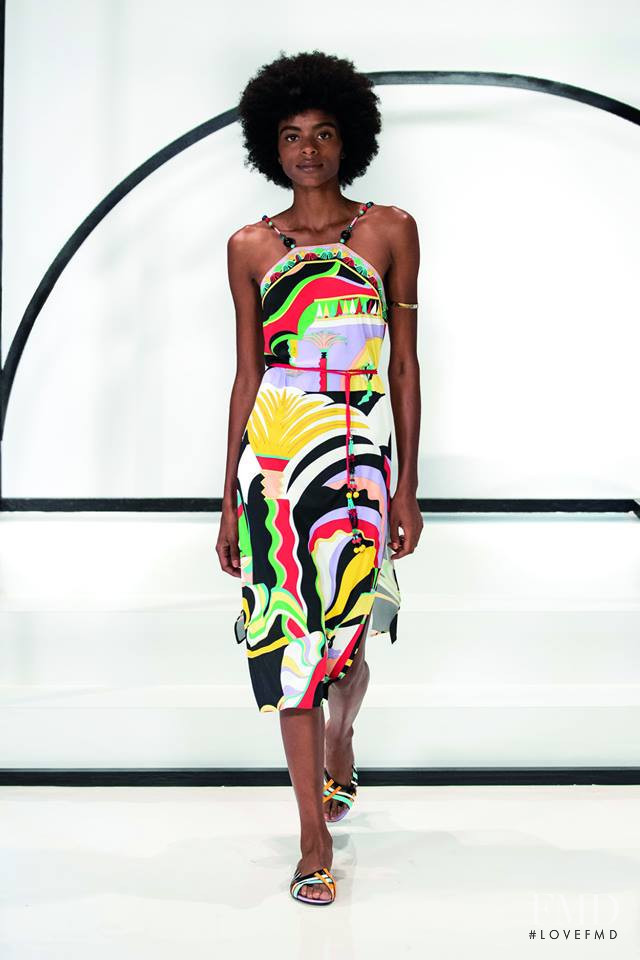 Josiane Monteiro featured in  the Pucci fashion show for Spring/Summer 2019