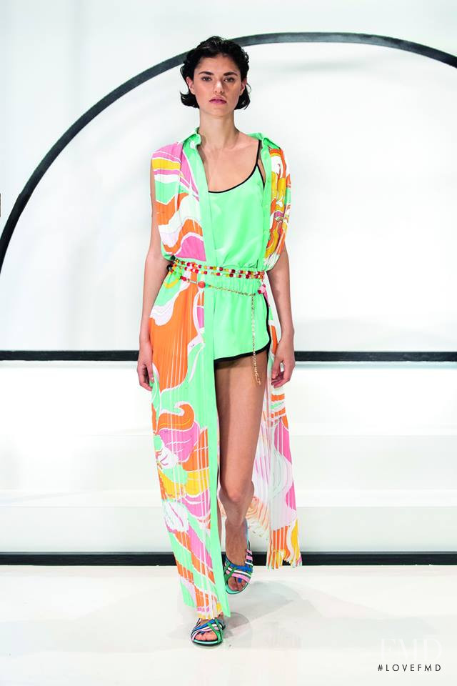 Alexandra Binaris featured in  the Pucci fashion show for Spring/Summer 2019