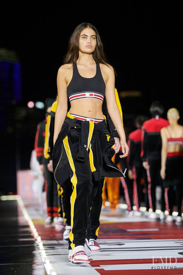 Alana Felisberto featured in  the Tommy Hilfiger x Lewis Hamilton fashion show for Autumn/Winter 2018