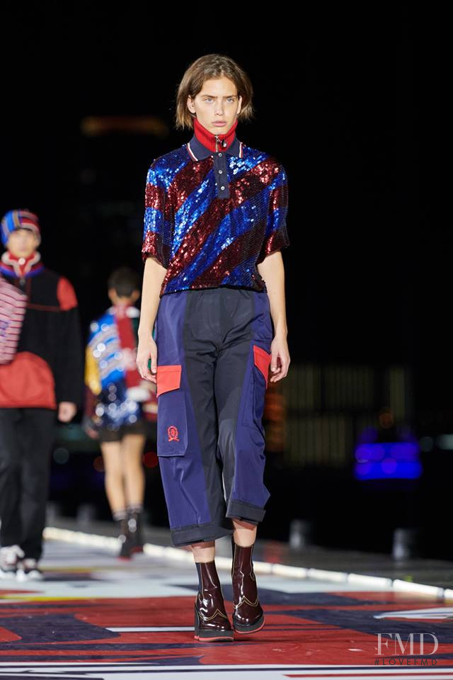 Sean Levy featured in  the Tommy Hilfiger x Lewis Hamilton fashion show for Autumn/Winter 2018