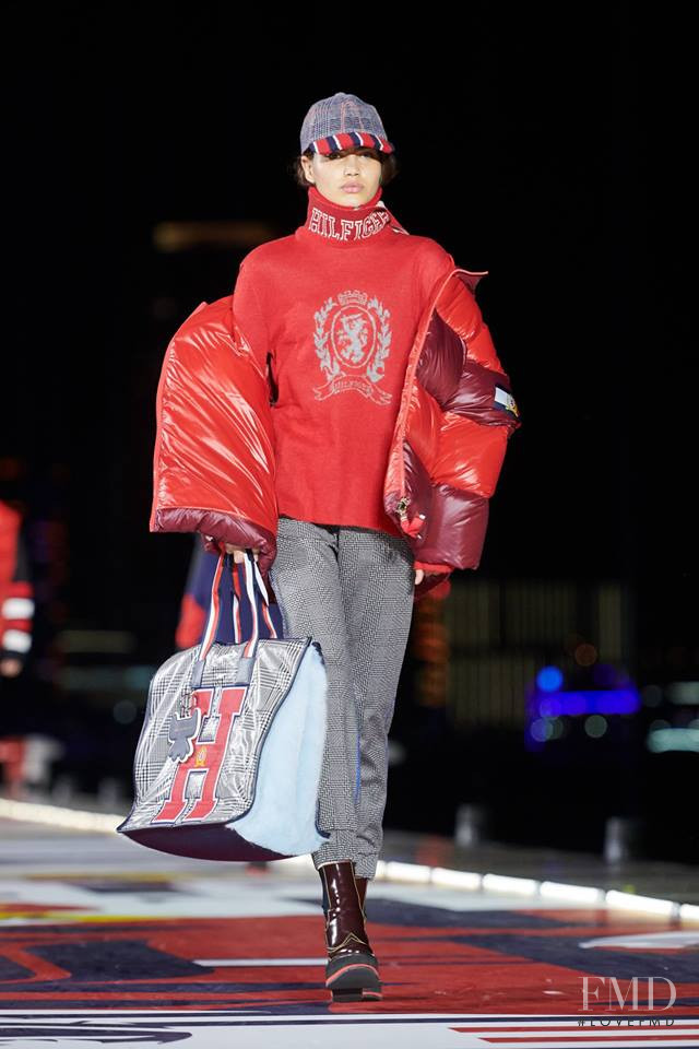 Alana Felisberto featured in  the Tommy Hilfiger x Lewis Hamilton fashion show for Autumn/Winter 2018