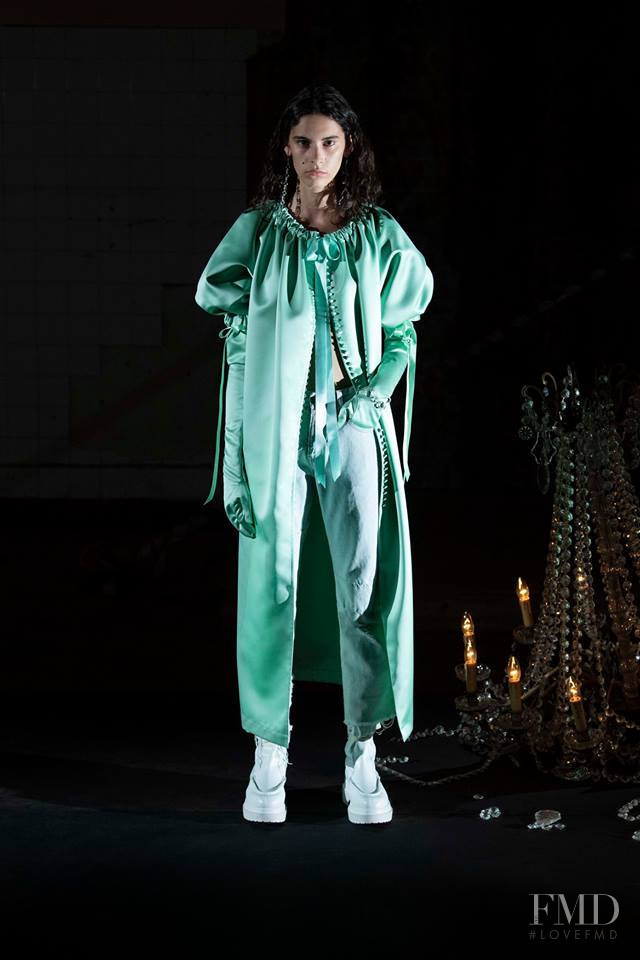 Cyrielle Lalande featured in  the MM6 Maison Martin Margiela fashion show for Spring/Summer 2019